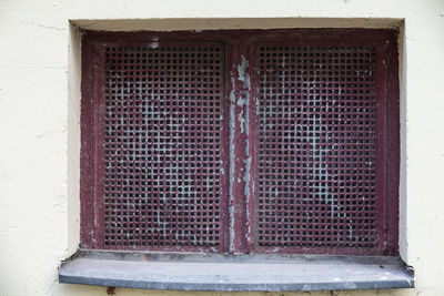 Close-up view of brick wall