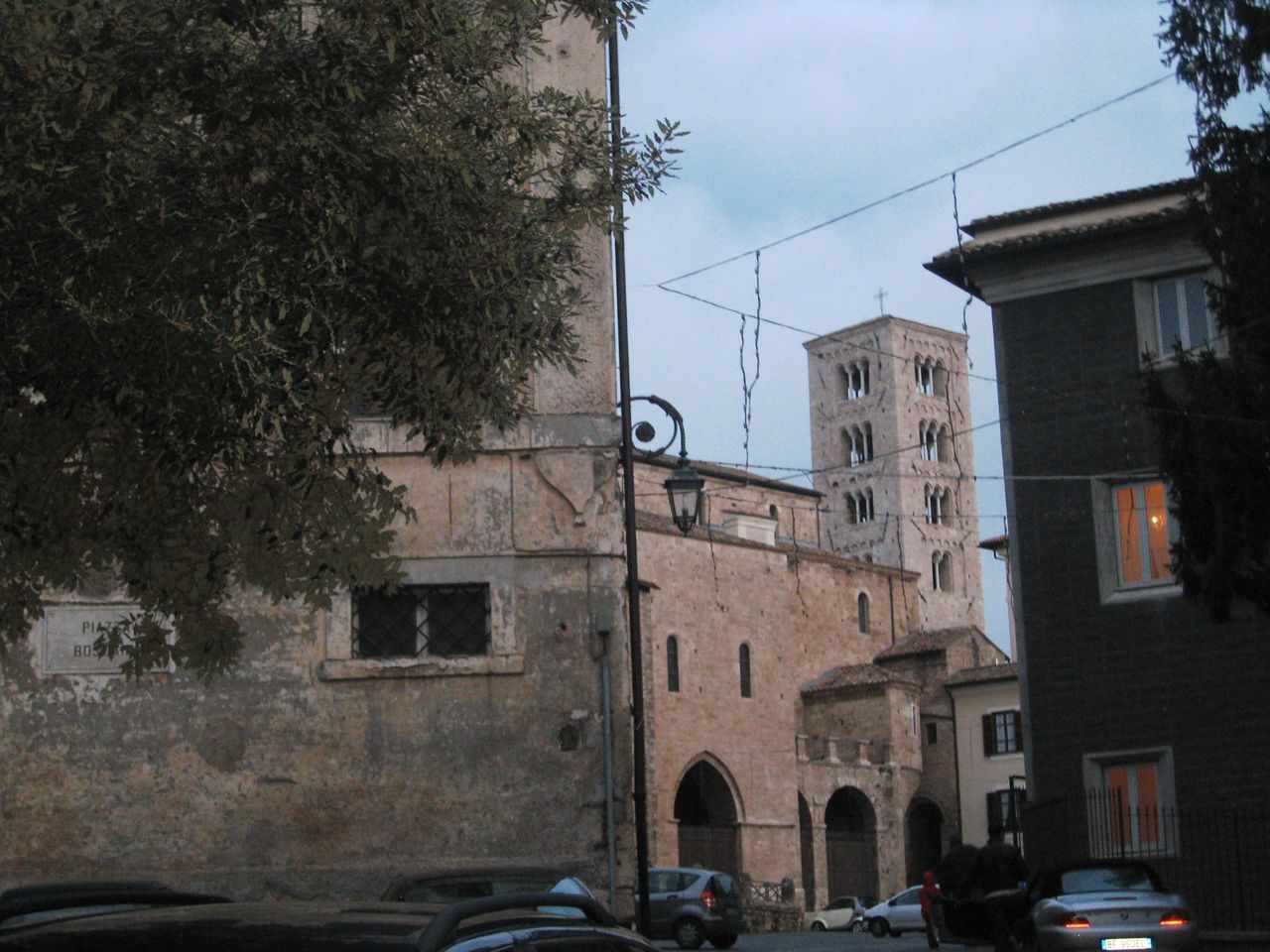 CITY STREET AGAINST SKY