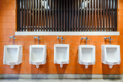 Urinal in public restroom