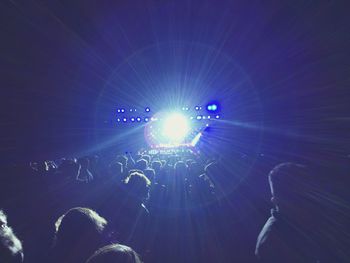 Crowd at music concert