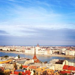 River with cityscape in background