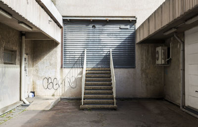 Interior of abandoned building