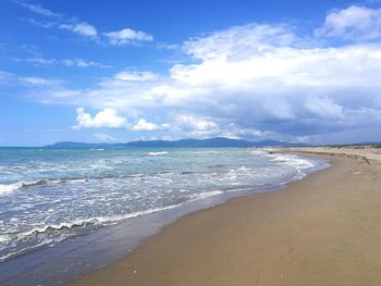 Scenic view of sea against sky