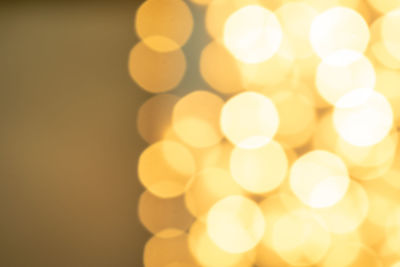 Defocused image of illuminated lights