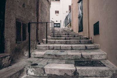 Staircase leading towards old building