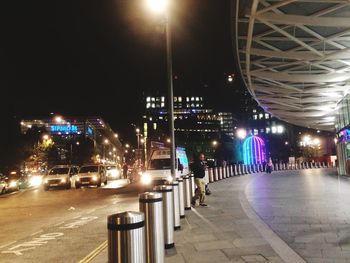 City street at night