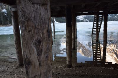 Pier in sea