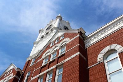 Low angle view of building against sky