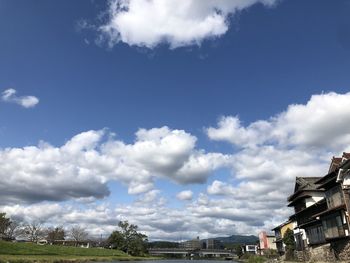 Low angle view of buildings against sky