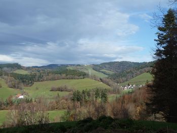 Scenic view of landscape against sky