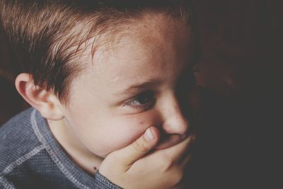 Close-up of boy