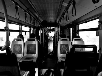 Interior of train