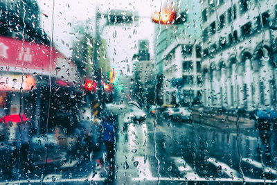 Rain drops on glass window