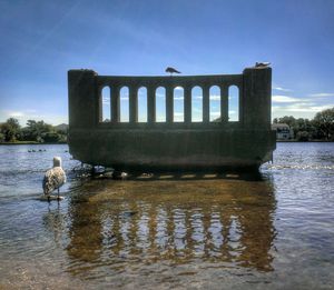 Built structure in water