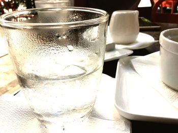 Close-up of drink on table