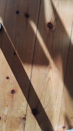 Close-up of table on hardwood floor