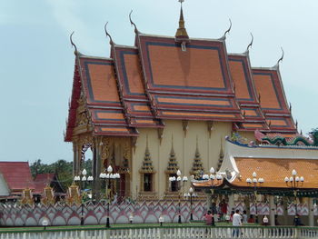 Traditional temple against sky