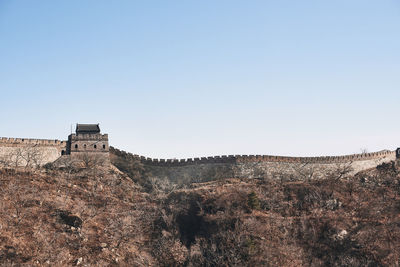 View of great wall of china against sky