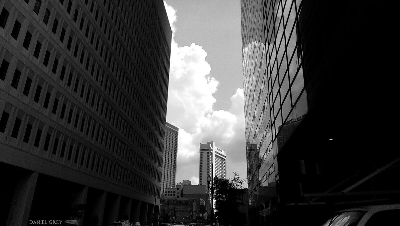 LOW ANGLE VIEW OF MODERN BUILDINGS