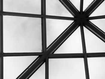 Low angle view of skylight against sky