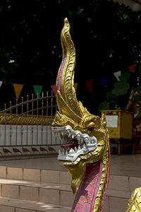 Close-up of statue