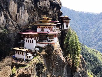 View of temple on building