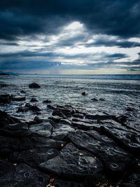 Scenic view of sea against sky