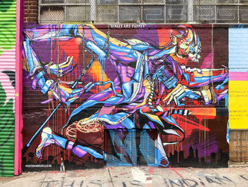 Full frame shot of multi colored wall