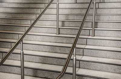 High angle view of staircase