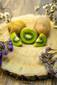 Close-up of fruits on table