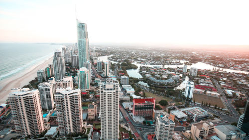 Aerial view of cityscape