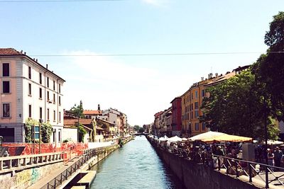 Canal along buildings