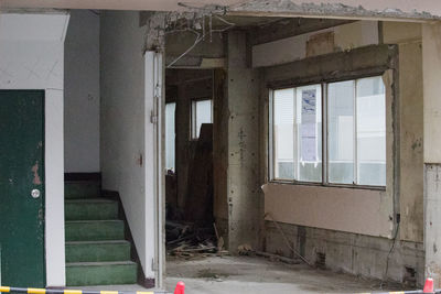 Interior of abandoned house