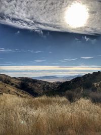 Scenic view of landscape against sky