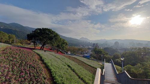 Scenic view of landscape against sky