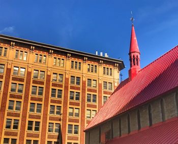 Low angle view of building against sky