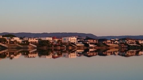 Town with buildings in background