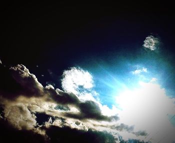 Low angle view of cloudy sky