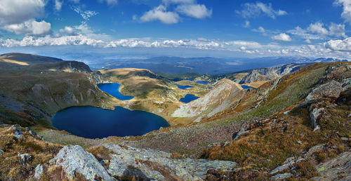 Panoramic view of landscape against sky