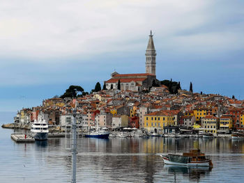 View on town of rovinj in croatia