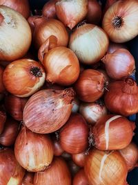 Full frame shot of onions