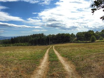 Scenic view of landscape against sky