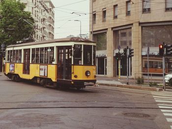 Train in city
