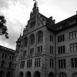 Low angle view of building against sky