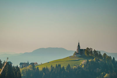 Panoramic view of buildings against sky