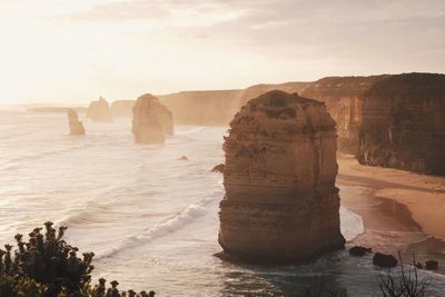 Rock formations at seaside