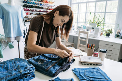 Sustainable fashion, denim upcycling ideas, using old jeans, repurposing jeans, reusing old jeans