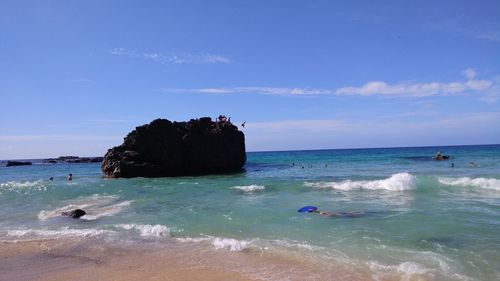 Scenic view of sea against sky