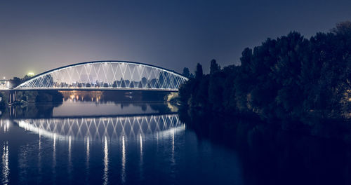 Bridge over river against sky