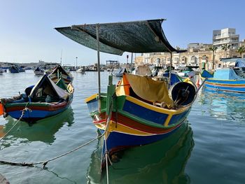 Typical boats in malta, luzzi 